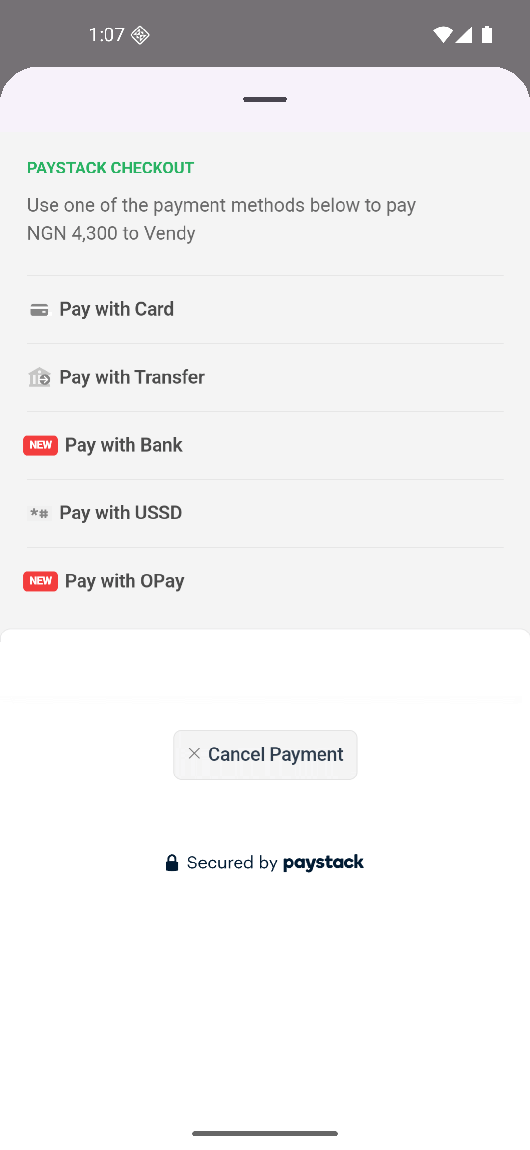 Secure Paystack payment gateway integration for safe transactions in Nigerian Naira on OffaBuy platform